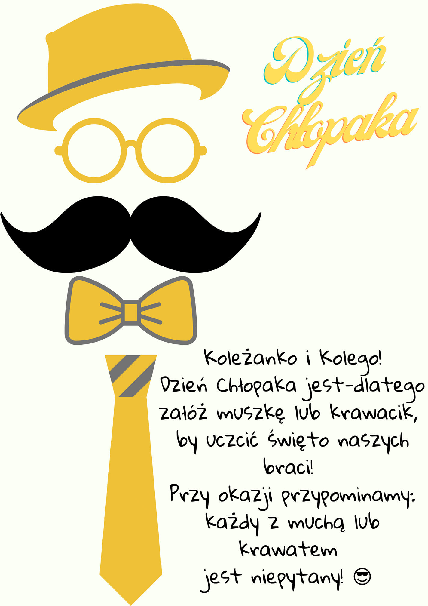 . Dzień Chłopaka plakat