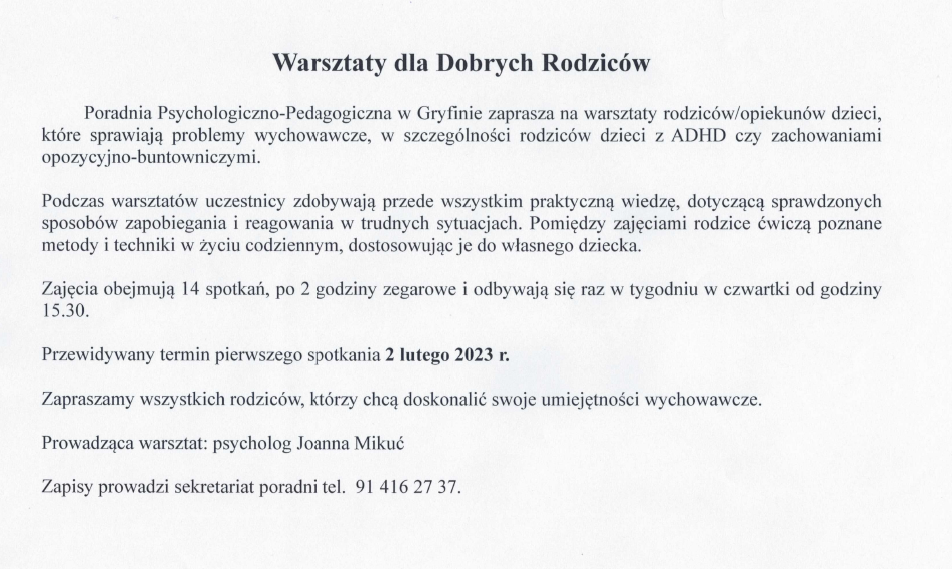 . warsztaty