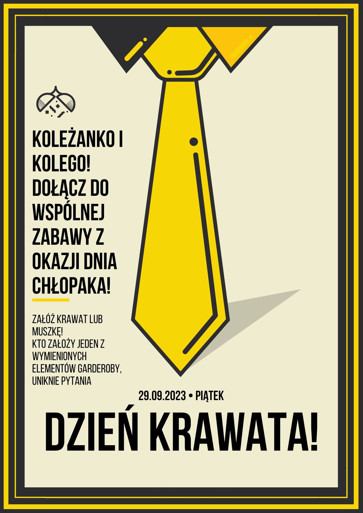 . Plakat na dzień chłopaka